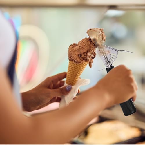 PATIKIL 3/4 Ounce Ice Cream Scoop with Trigger, Purple 22ML