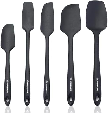 KITCHENLOVE 5 Piece Silicone Spatula Set, 600°F