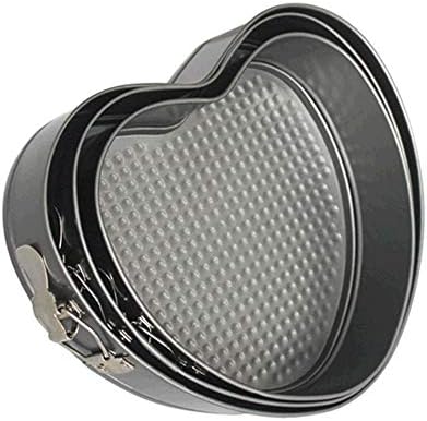 Nonstick Springform Pan with Removable Bottom 3 Pieces Cake Molds of
