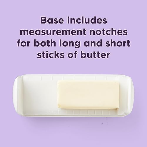 Chef’n Slice'n Store Butter Dish with Built-In Slicer Lid – Fits Long