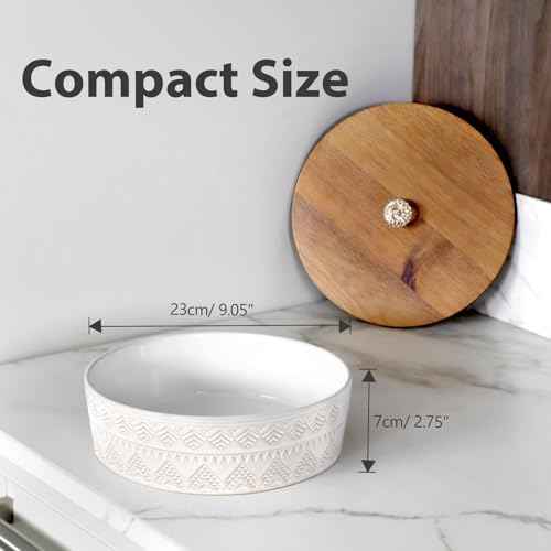 Ceramic Tortilla Warmer with Lid, 9 Inch Tortilla Holder