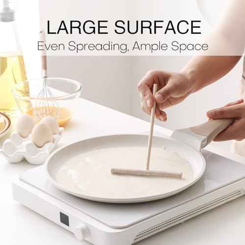 Kordisen Crepe Pan Nonstick, 12 Inch Healthy Coating Comales para