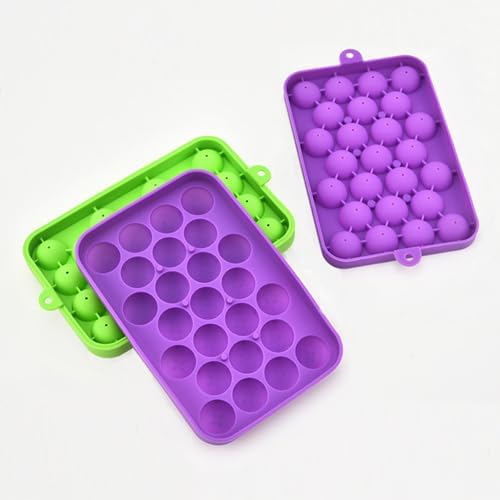 Ice Ball tray, Round Ice Trays, Pack of 2 Small Round Ice Trays