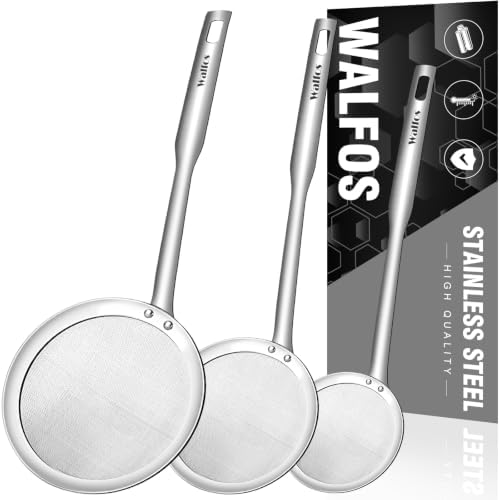 Walfos Fat Skimmer Spoon, Stainless Steel Fat skimmer For Cooking, 3"
