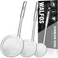 Walfos Fat Skimmer Spoon, Stainless Steel Fat skimmer For Cooking, 3"