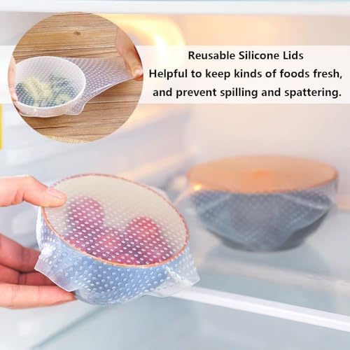 Silicone Bowl Lids, 3 Different Sizes, Reusable