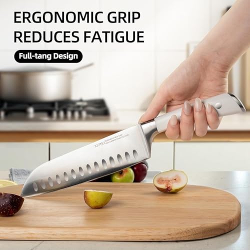 KnifeSaga 15-Piece Japanese Knife Set with Sharpener
