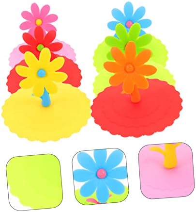Unomor Flower Silicone Mug Covers, 6-Piece Set