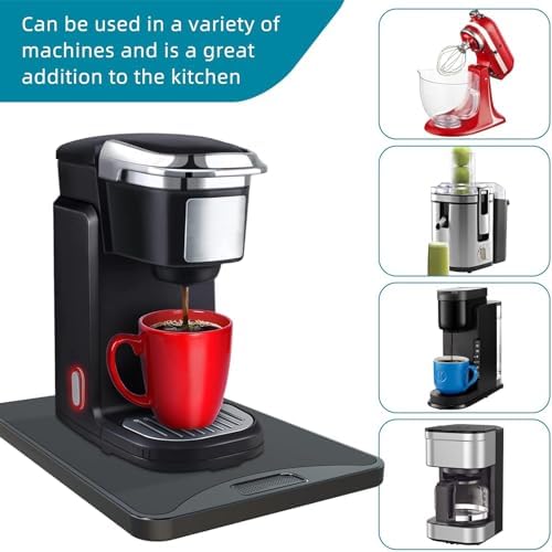 ARGOMAX Appliance Rolling Tray, Coffee Maker Slider, coffee pull out
