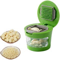 Garlic Mincer and Chopper, Manual Crusher with Stainless Steel Blades