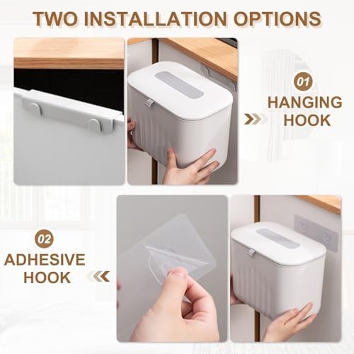 uxcell 7L Yellow Kitchen Compost Bin