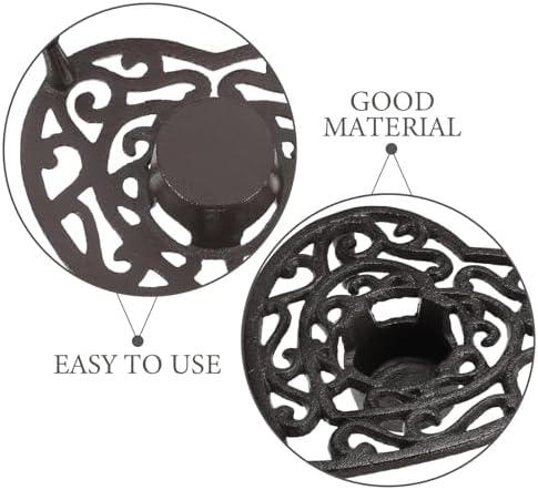Heart Shaped Cast Iron Teapot Warmer Tripod Stand for Tea Service