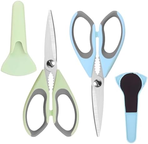 2 Pack Heavy Duty Scissors Kitchen Shears with Magnetic