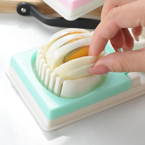 Dual Head Egg Slicer Tool Green for Household Meal Prep