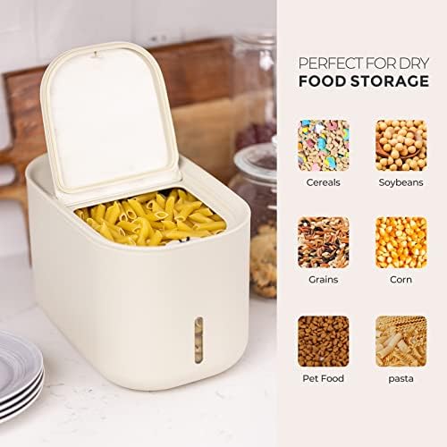 Zuutii Rice Storage Container, 6.9Qt/11lbs
