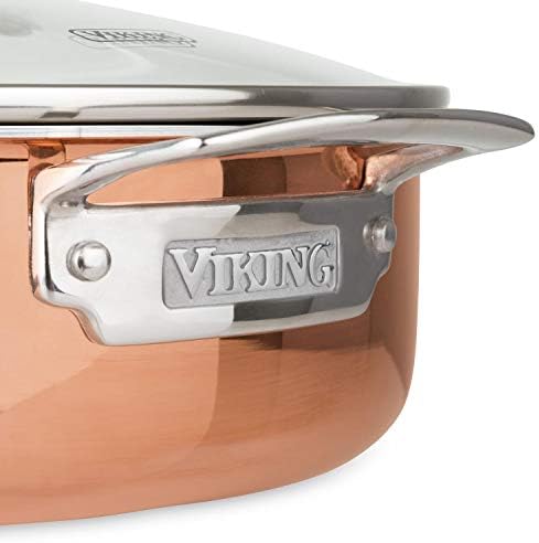 13-Piece Tri-Ply Copper Cookware Set by Viking