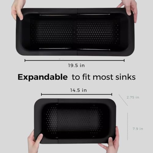 Collapsible Multi-purpose Colander - Over the sink strainer basket
