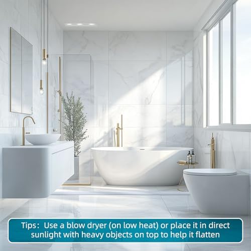 2'' High Shower Threshold Water Dam, Collapsible Water Splash Guard