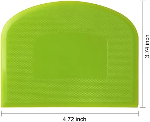 Suanyok Bench Dough Cutter-Flexible Plastic Bowl Scraper Baking Tools