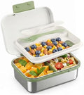 Greentainer Stainless Steel Bento Box, 34oz 2-Layer Lunch Container