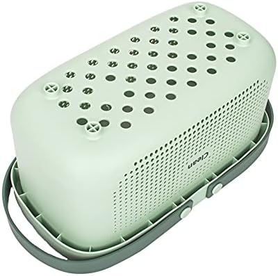 JiatuA Plastic Storage Basket with Handle, Green