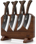 HOSHANHO 8PCS Butcher Kitchen Knife Set with Magnetic Block