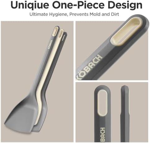 2 Pack Silicone Spatula Set, Heat Resistant 600°F