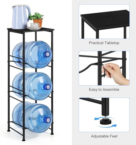 OYEAL Water Jug Holder Stand 5 Gallon Water Bottle Holder Organizer
