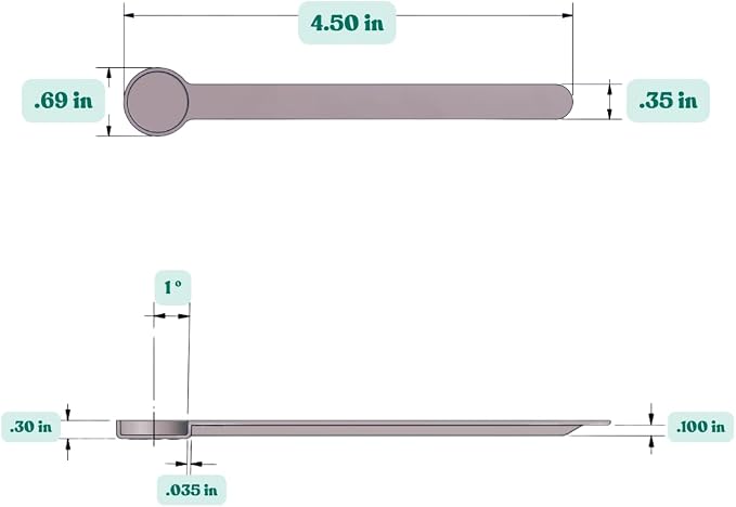 1/4 Teaspoon Long Handle Plastic Measuring Spoon - Image 2