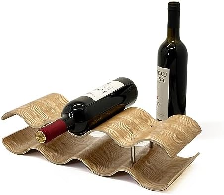 Wine Racks Countertop, 2-Tier Wooden Wine Rack Inserts for Cabinet
