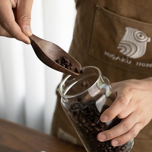 Black Walnut Coffee Scoop for Ground Coffee, Loose Tea & Bath Salts, 1