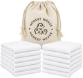 HONEST WEAVE Organic Cotton Flour Sack Towels, White, 12-Pack, 27x27