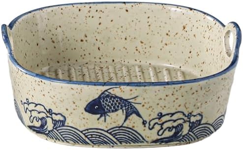 Vintage Small Casserole Dish 6.7-inch Ceramic Square Baking Pan