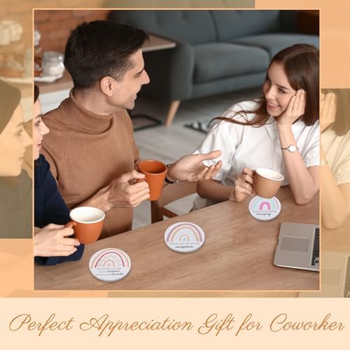 Tioncy 24Set Thank You Appreciation Coasters Teacher Employee Gift