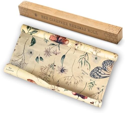 Reusable Beeswax Roll, 14 x 60 Inch, Food Storage