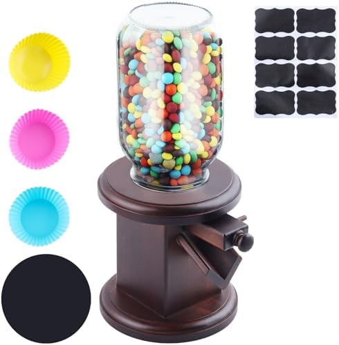 Wooden Candy Dispenser, M&M Dispenser, Cereal Dispenser Countertop