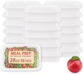 50 Pack Meal Prep Containers with Lids, Disposable Plastic Food