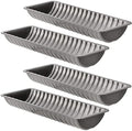 Peohud 4 Pack Almond Cake Pans, Non-Stick Bread Loaf Pan, Carbon Steel