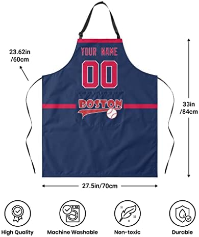 ANTKING Custom Apron with Pocket Custom Any Name and Any Number Gifts