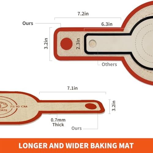 PLAPITATE Silicone Bread Sling for Dutch Oven, 2 Red Set