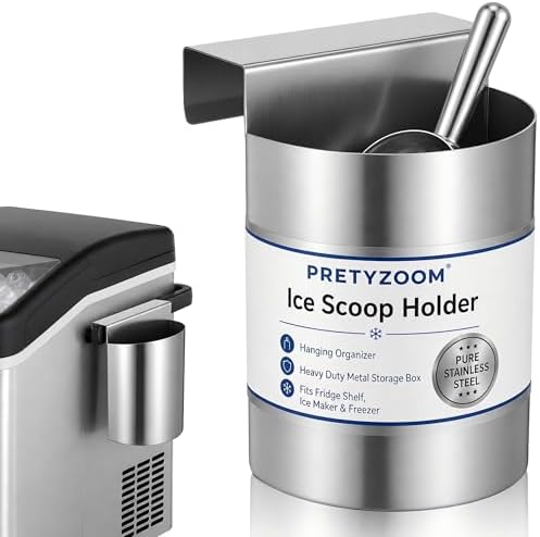 PRETYZOOM Ice Scoop Holder Hanging Organizer, Heavy Duty Metal Storage