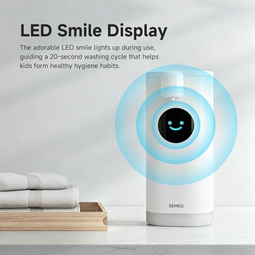 Automatic Foaming Soap Dispenser, Touchless Soap Dispenser with LED