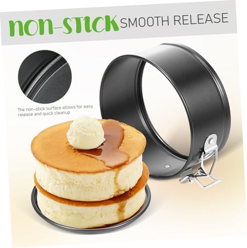 VICASKY Xmas 6pcs Mini Cheesecake Pan Set Carbon Steel Springform
