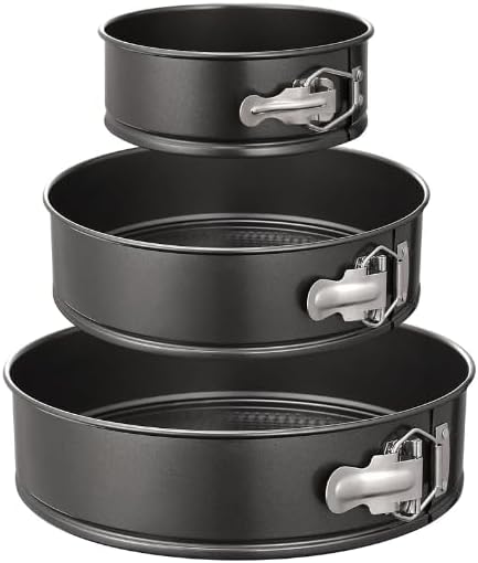 Springform Cheesecake Pan Set, 4/7/9 Inch, Removable Bottoms