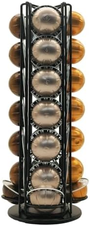 Miuly Nespresso VertuoLine Capsule Holder, 28 Pods, Black