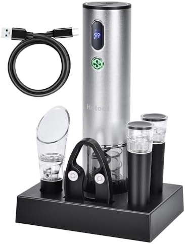 Electric Wine Opener with Wine Accessories -Rechargeable Wine Bottle
