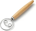 Danish Dough Whisk for Sourdough Bread, Stainless Steel Bread Dough Whisk by RWIXR