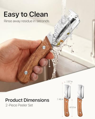 2 Pack Multifunctional Vegetable Peeler, 3-in-1 Peeler For Kitchen