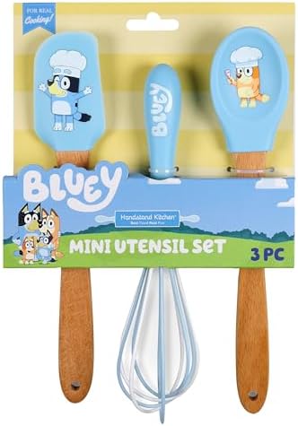 Handstand Kitchen Bluey Silicone Kids Baking Utensil Set for Child