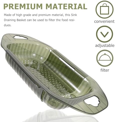 Sewroro Expandable Over-the-sink Colander Strainer Basket for Kitchen
